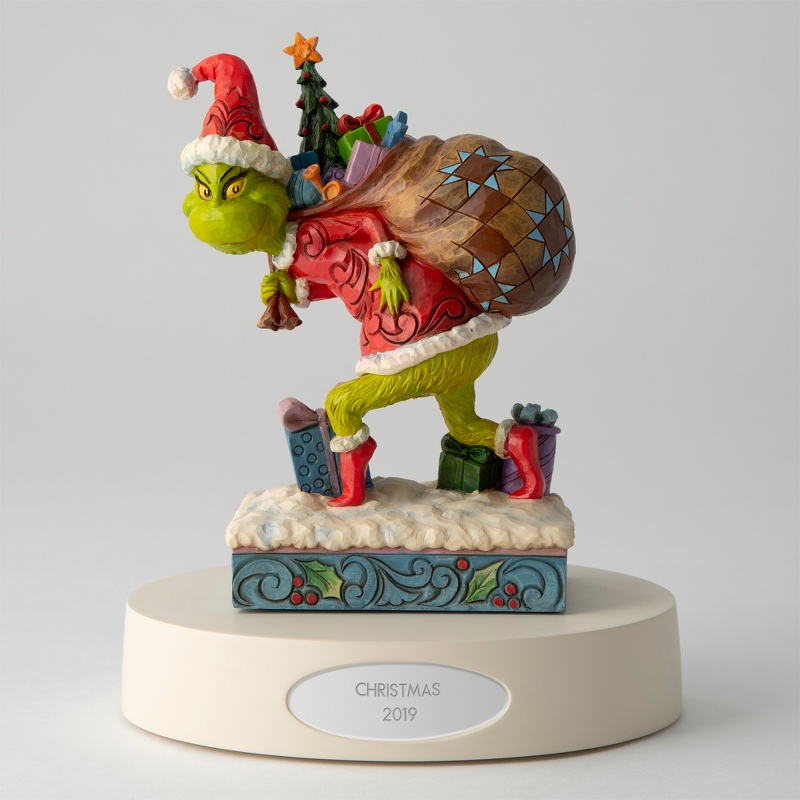Image of Jim Shore The Grinch Taking Christmas Figurine