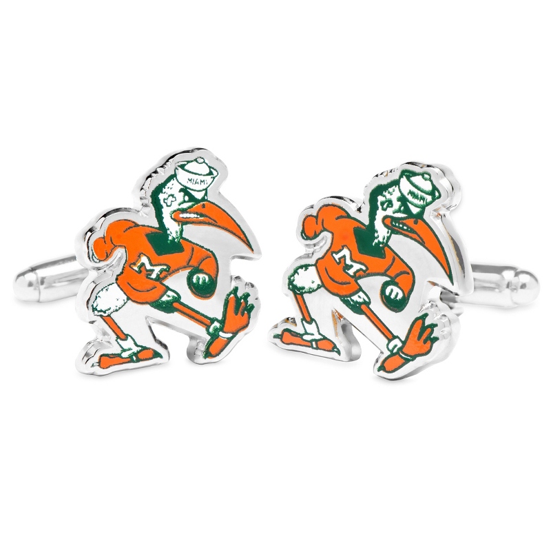 Image of Miami Hurricanes NCAA Logo Cuff Links