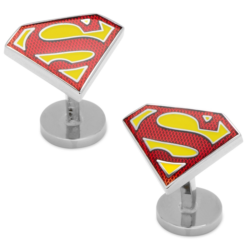 Image of DC Comics Superman Shield Cuff Links
