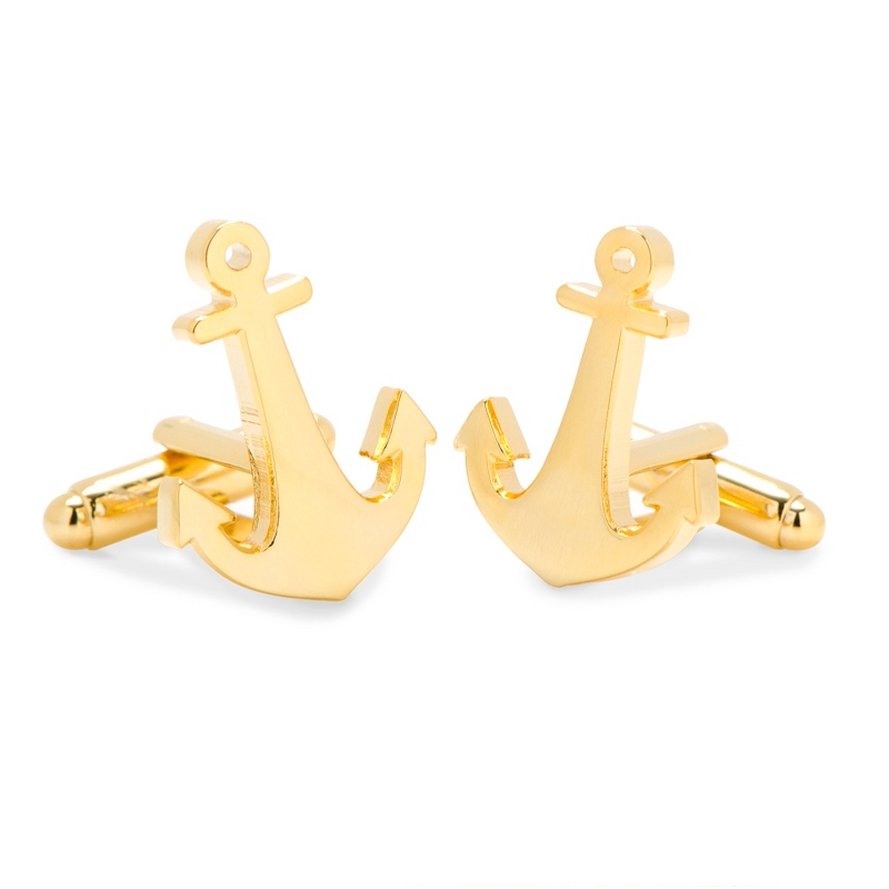 Image of Cufflinks Inc Gold Tone Anchor Cuff Links