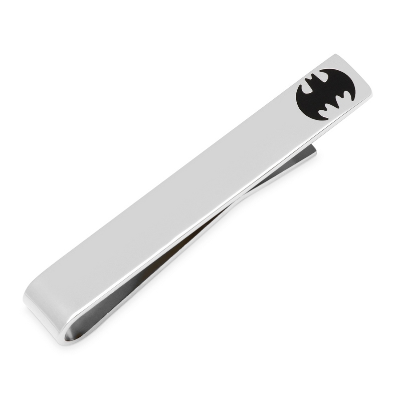 Image of DC Comics Batman Bat Logo Silver Tie Bar