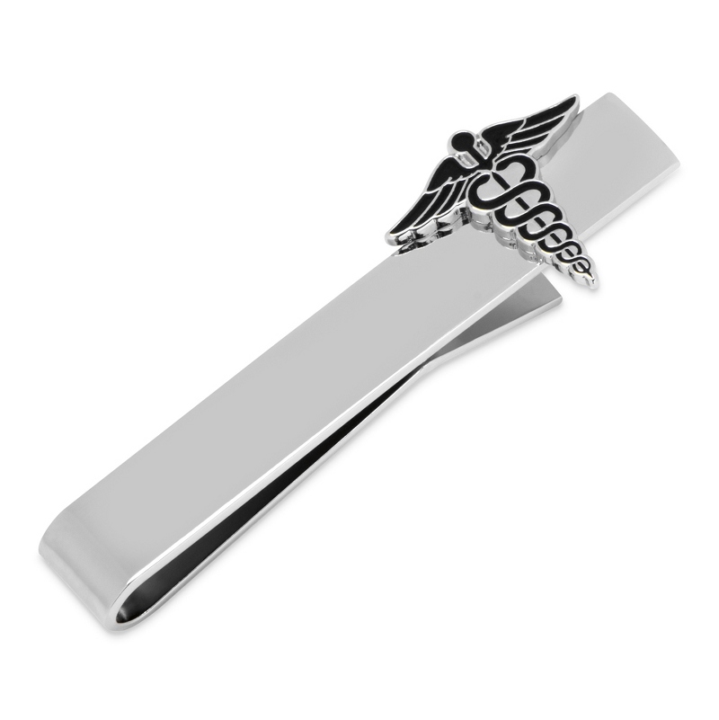 Image of Medical Caduceus Tie Bar
