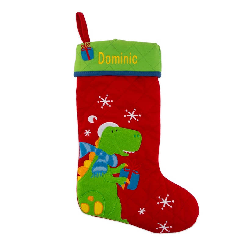 Image of Dinosaur Quilted Stocking