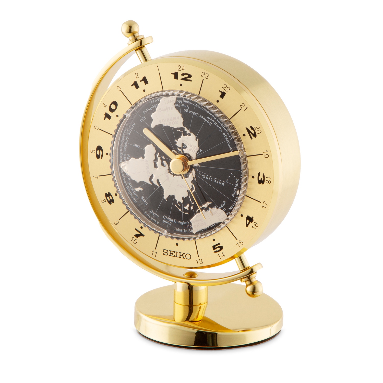 Seiko Rotating World Desk Clock