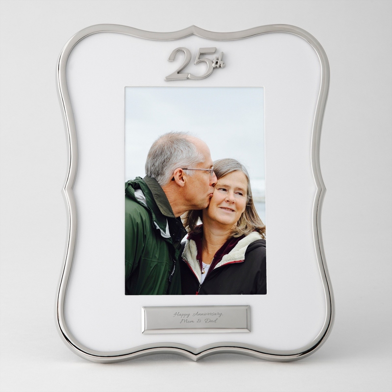 Image of Silver 25th Anniversary 5x7 Frame