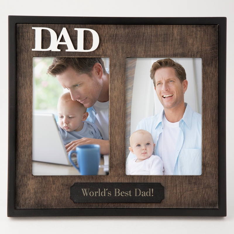 Image of Dad Double Opening 4x6 Frame