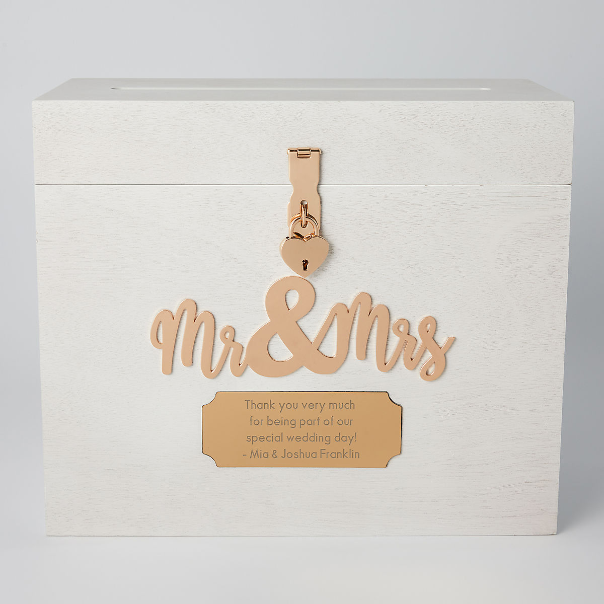 Mr and Mrs wedding day card