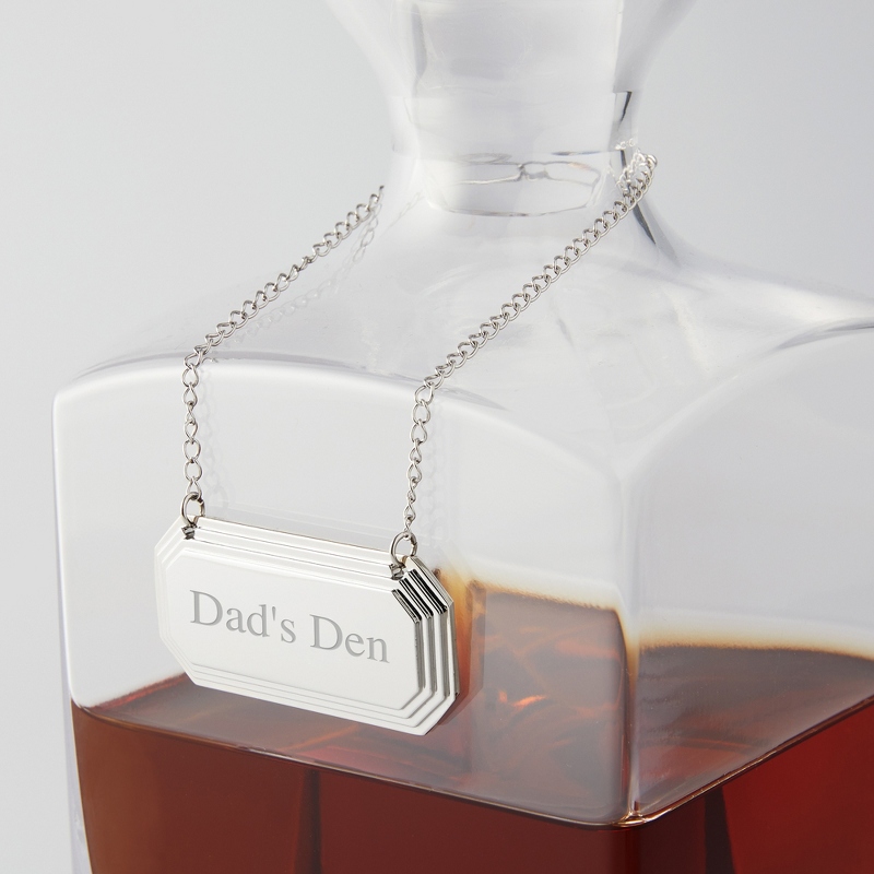 Image of Nickel Decanter Tag