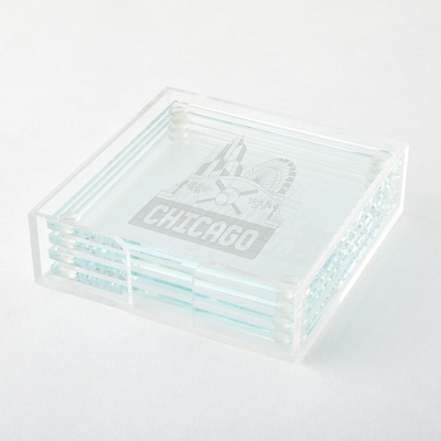 Personalized Glass Coasters Set of 4