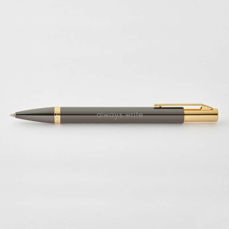 Image of Reflections Gunmetal and Gold Ballpoint Personalized Pen