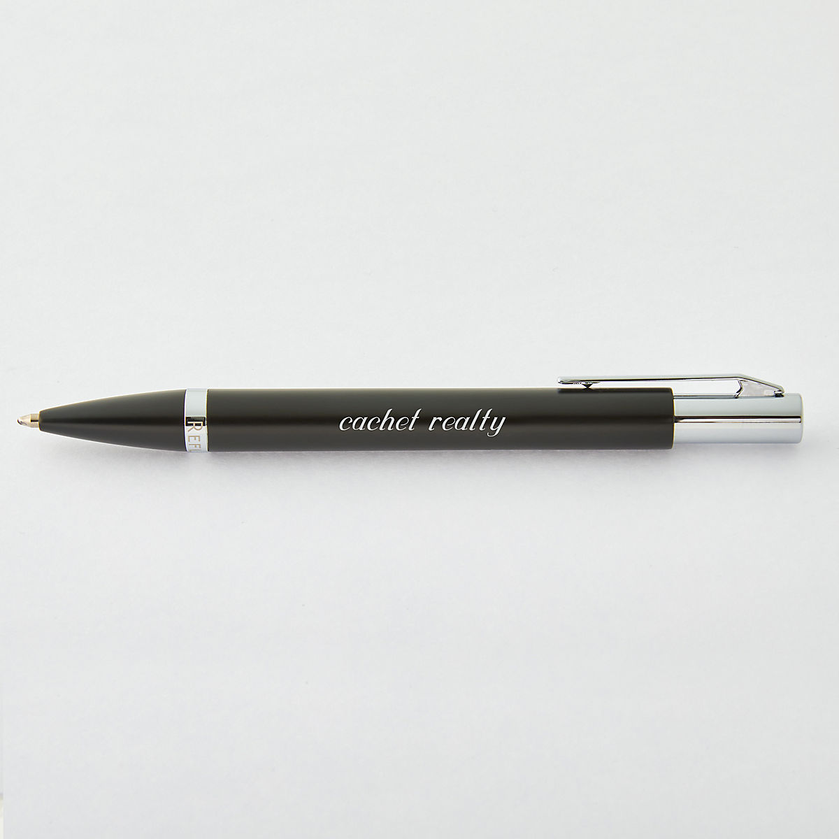 Personalised Pens Silver with Black writing 