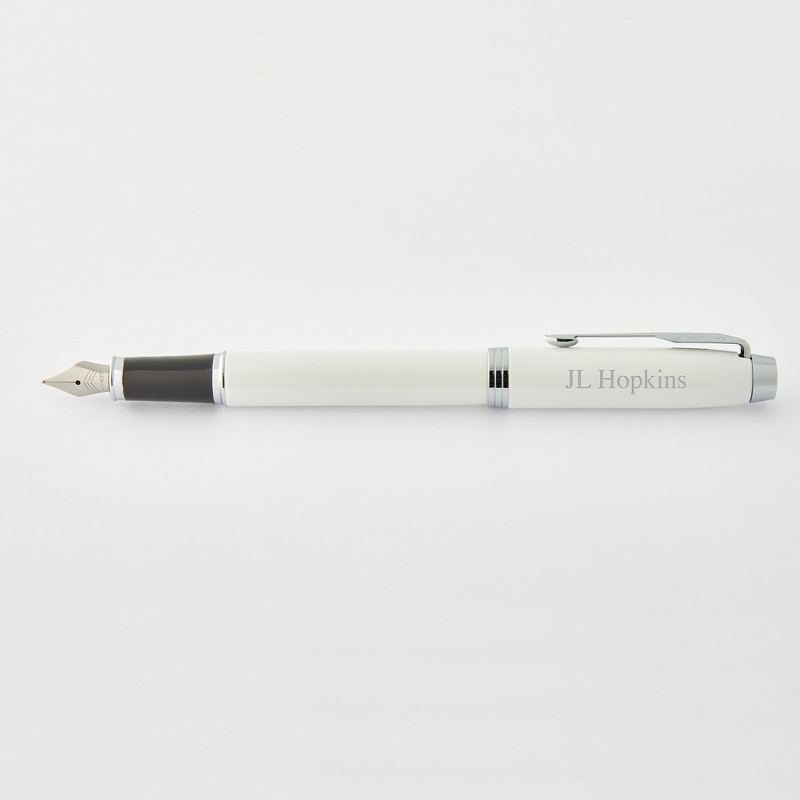 Image of Parker IM White Chrome Fountain Pen