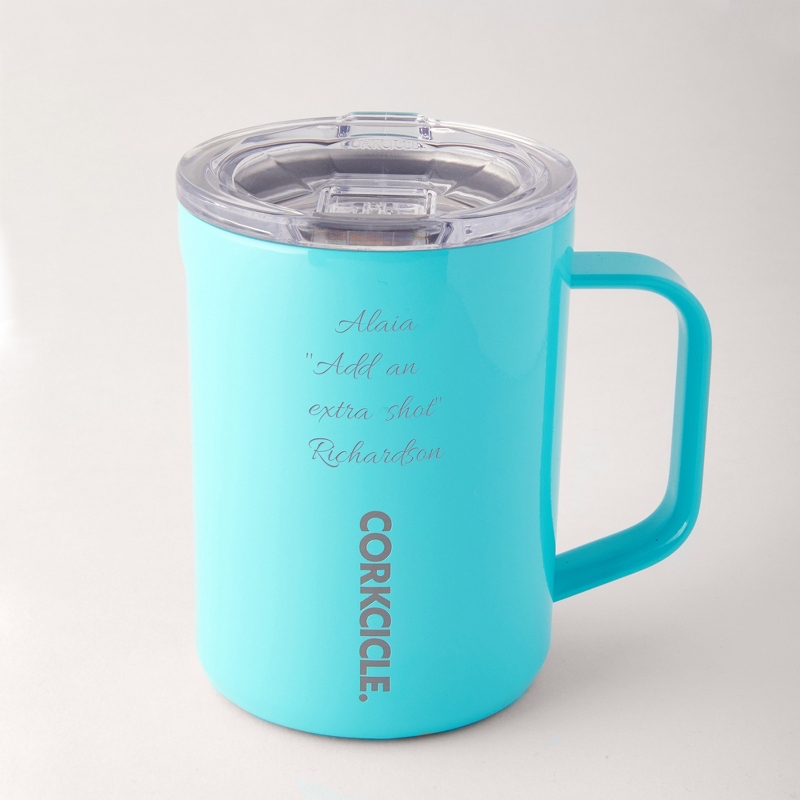 Image of Corkcicle Turquoise 16 OZ. Mug