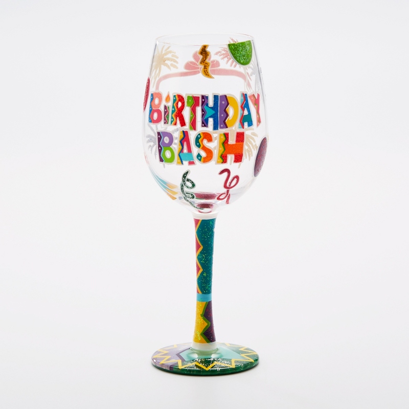 Image of Lolita Birthday Bash Personalized Wine Glass