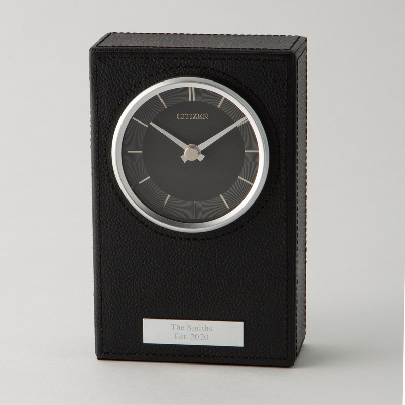 Image of Citizen Leatherette Desk Clock