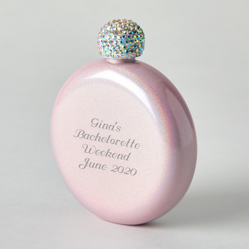 Image of BruMate Blush Glitter 5 OZ Flask