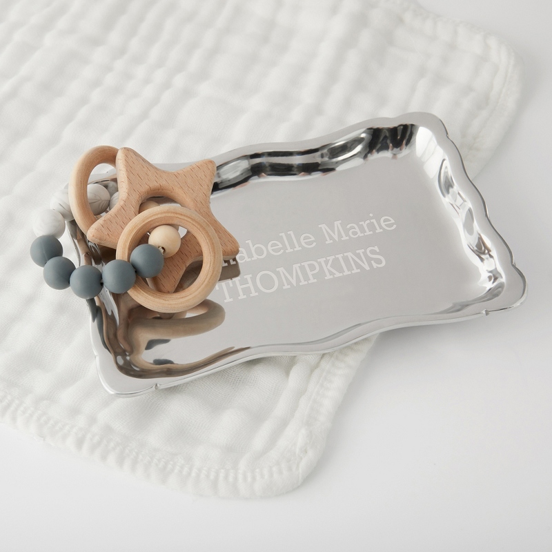 Image of Salisbury Baby Teether Tray Personalized Gift Set
