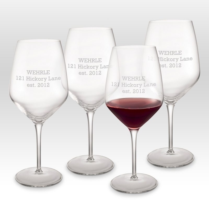 Luigi Bormioli Atelier 23.75 oz Cabernet Red Wine Glasses (Set Of