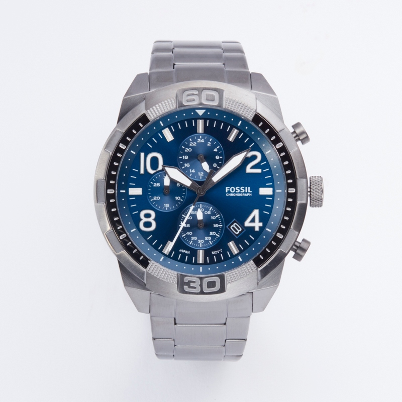 Image of Fossil Bronson Brushed Smoke Chronograph Men's Watch