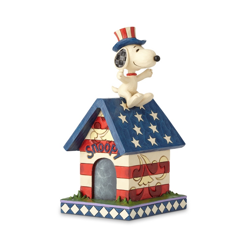 Image of Jim Shore Patriotic Snoopy Figurine