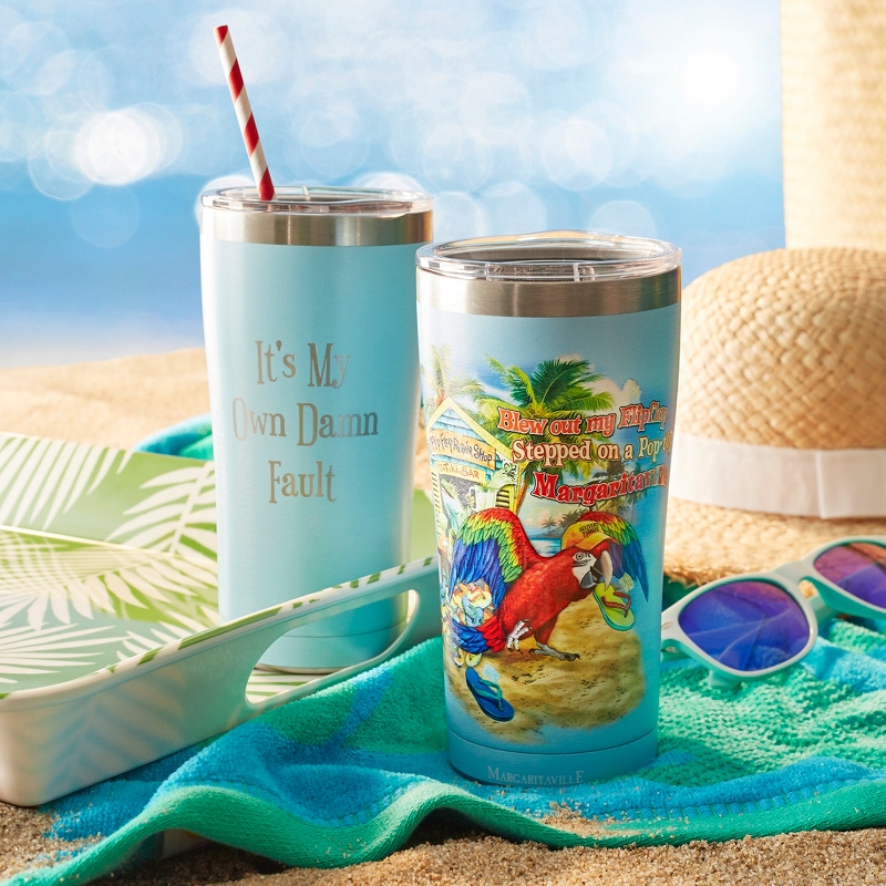 Image of Margaritaville Flip Flop Shop Personalized Tervis Tumbler