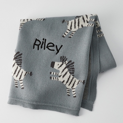 zebra baby blanket