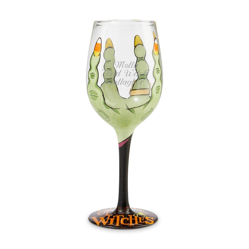Image of Lolita Drink Up Witches Halloween Wine Glass