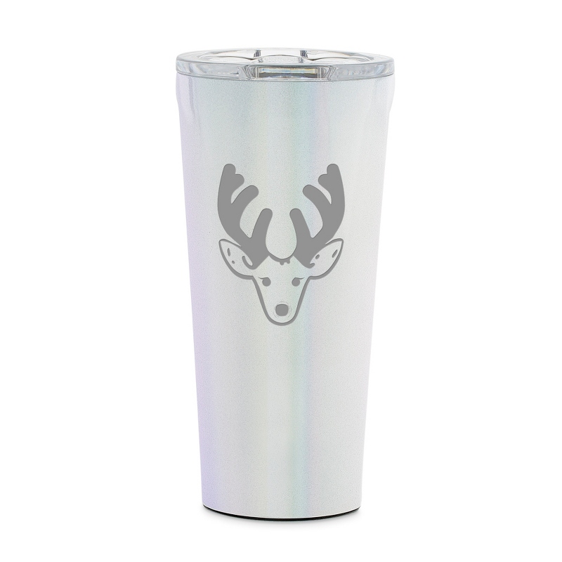 Image of Corkcicle Opalescent Rudolph Personalized Tumbler