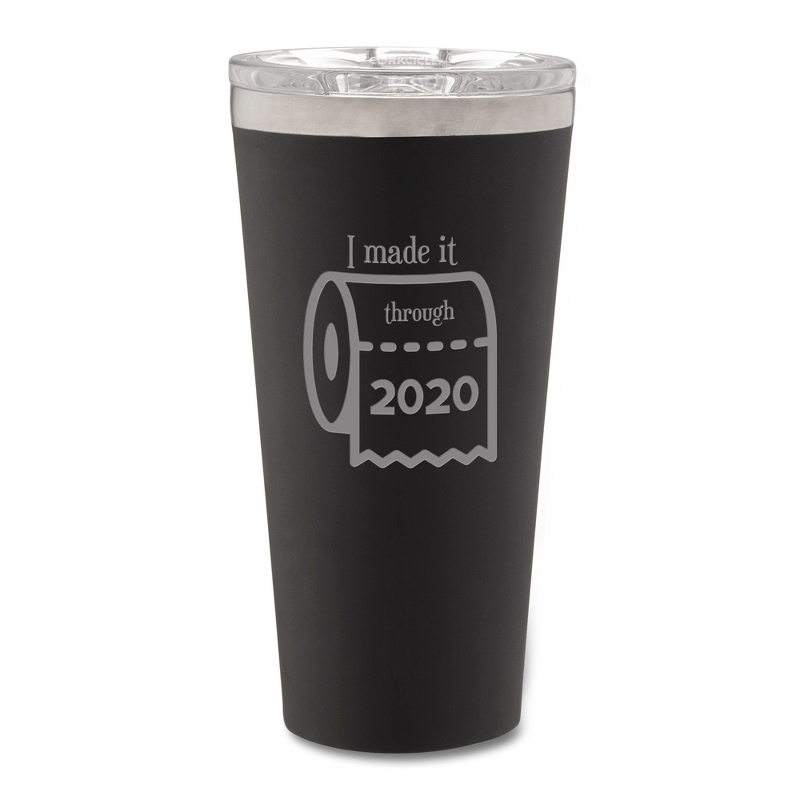Image of Corkcicle Black I Made It Personalized Tumbler