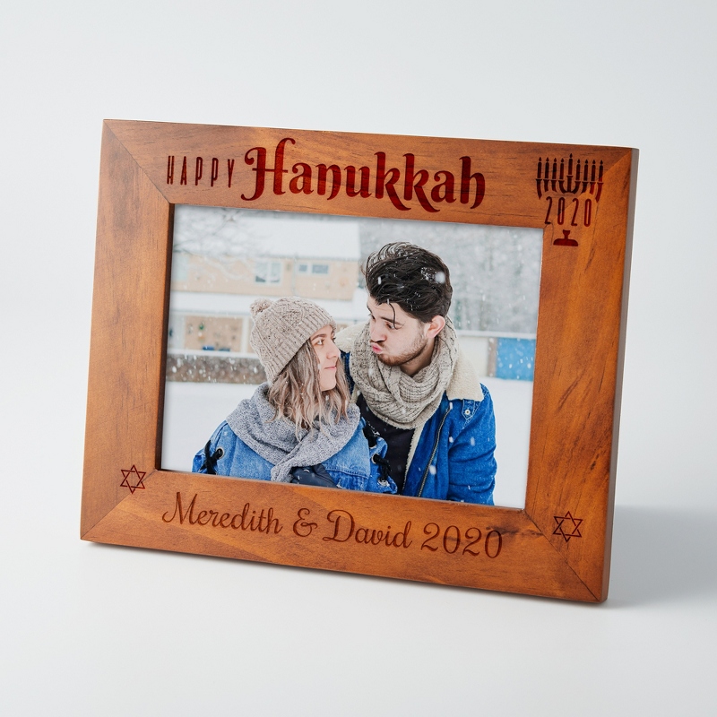 Image of Personalized Hanukkah Pinewood Frame