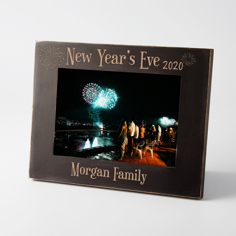 Image of Personalized NYE 2020 Black Pinewood Frame