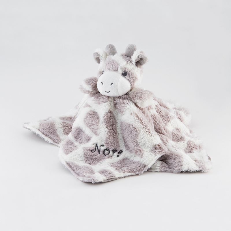 Personalized Giraffe Plush Security Blanket