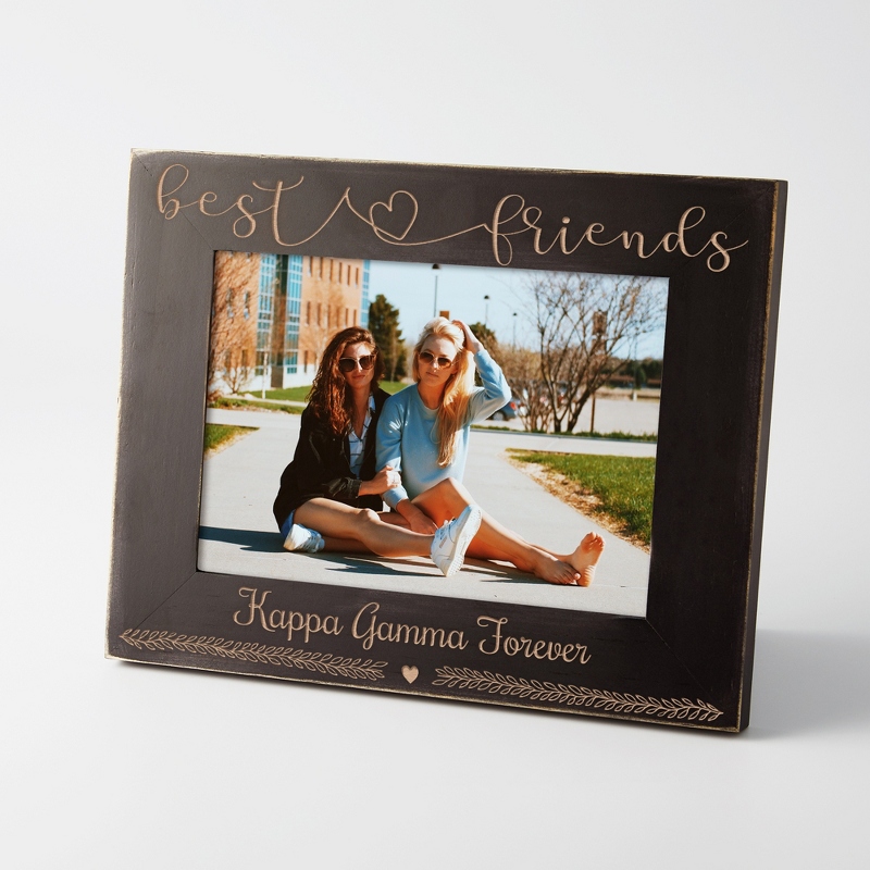 Image of Personalized Black Wood Best Friend Frame