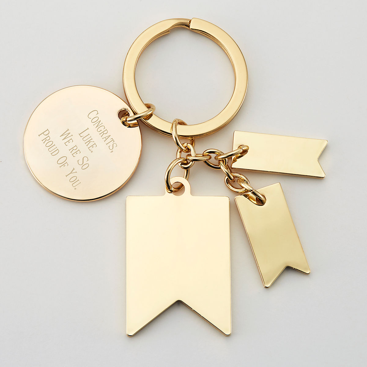 BAUNA Letter Keychain Alphabet Key Ring Inspiration Jewelry 2021 Graduate BBF Gifts Always Remember