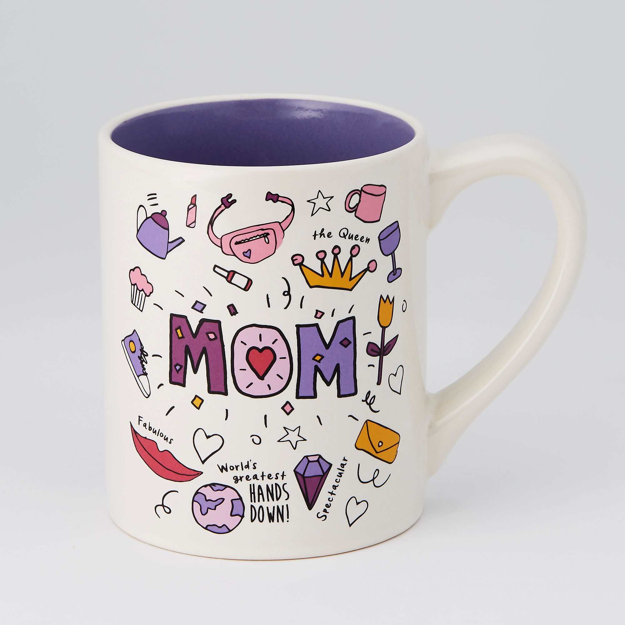 HEART YOU MOM MUG OUR NAME IS MUD NEW IN WHITE GIFT BOX GREAT GIFT CERAMIC I 