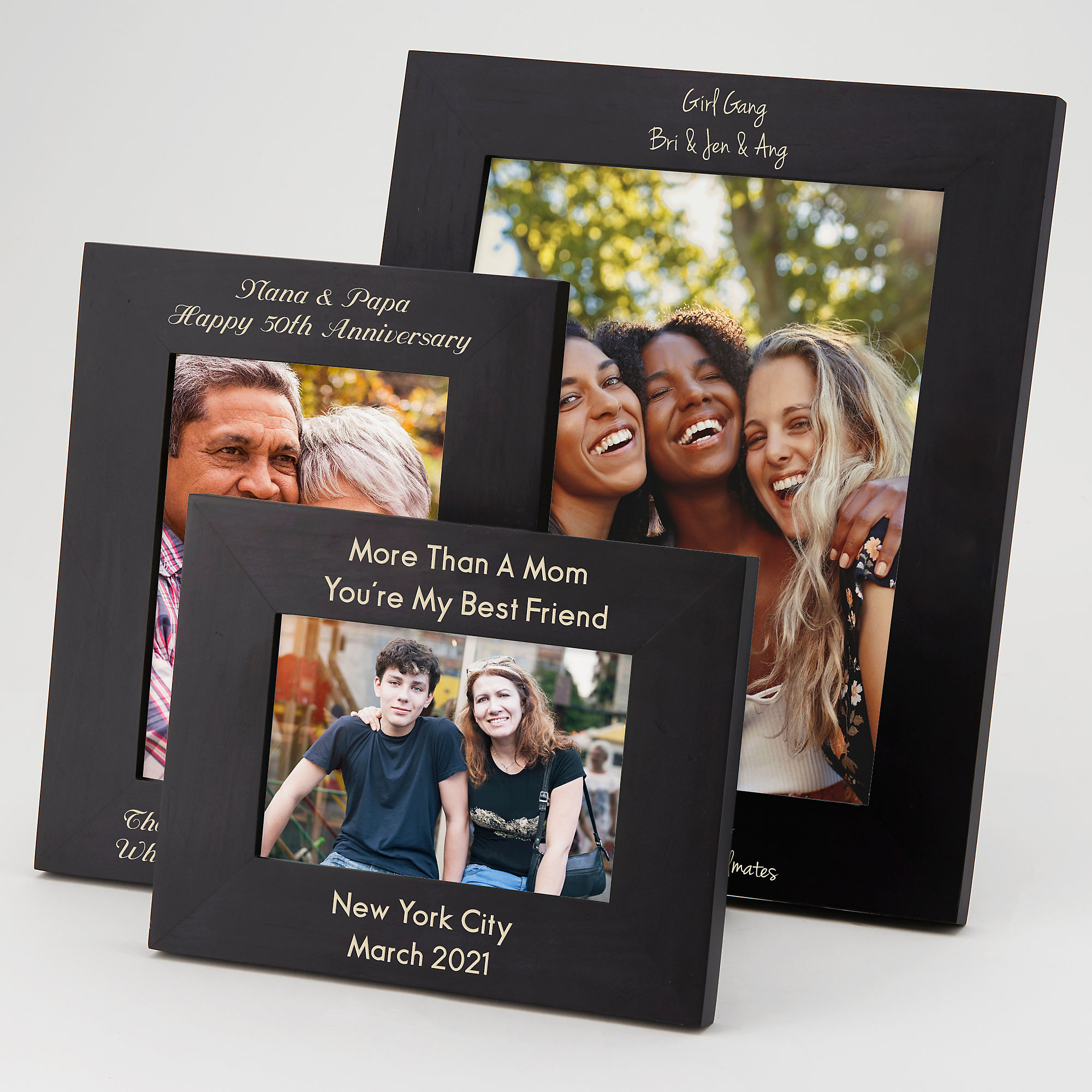 Personalised Engraved Wooden Photo Frame For Birthdays Anniversary Mum Nan Gifts 