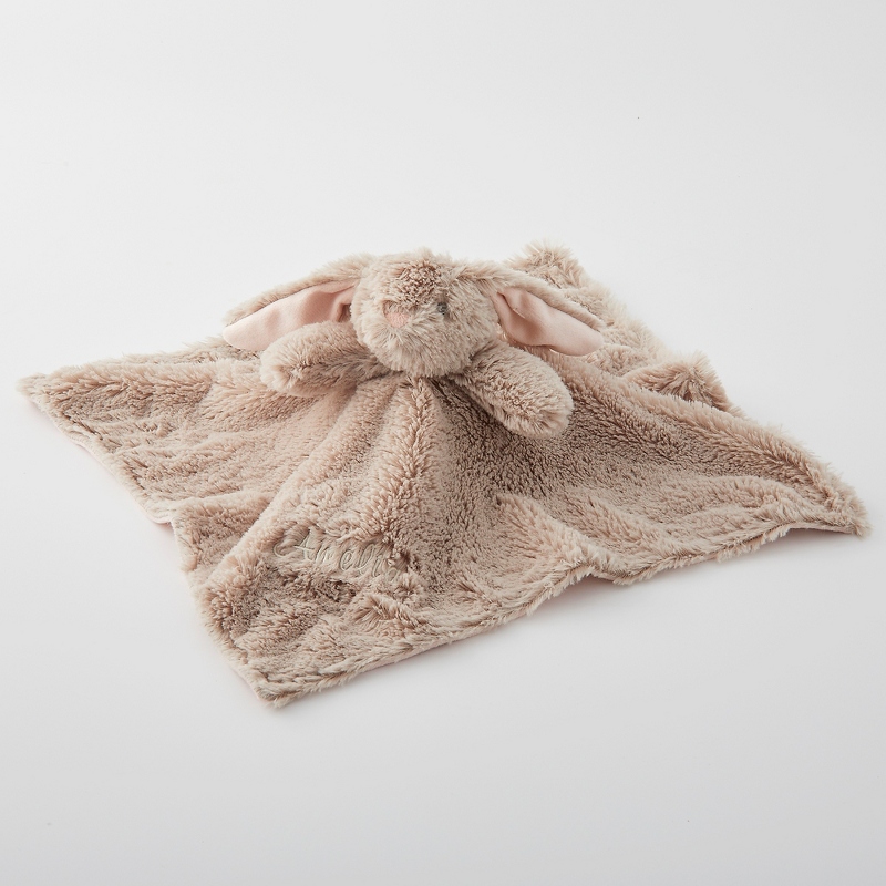 Brown Bunny Baby Security Blanket