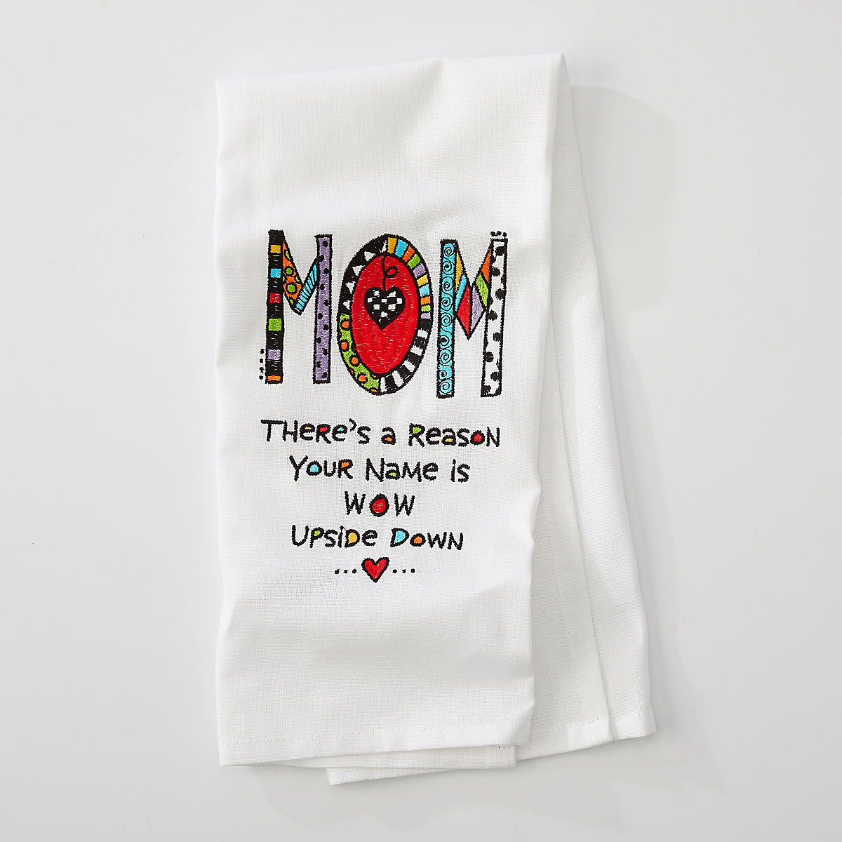 Our Name is Mud Cuppadoodle Forever Friend Embroidered Dish Tea Towel 26.5" 