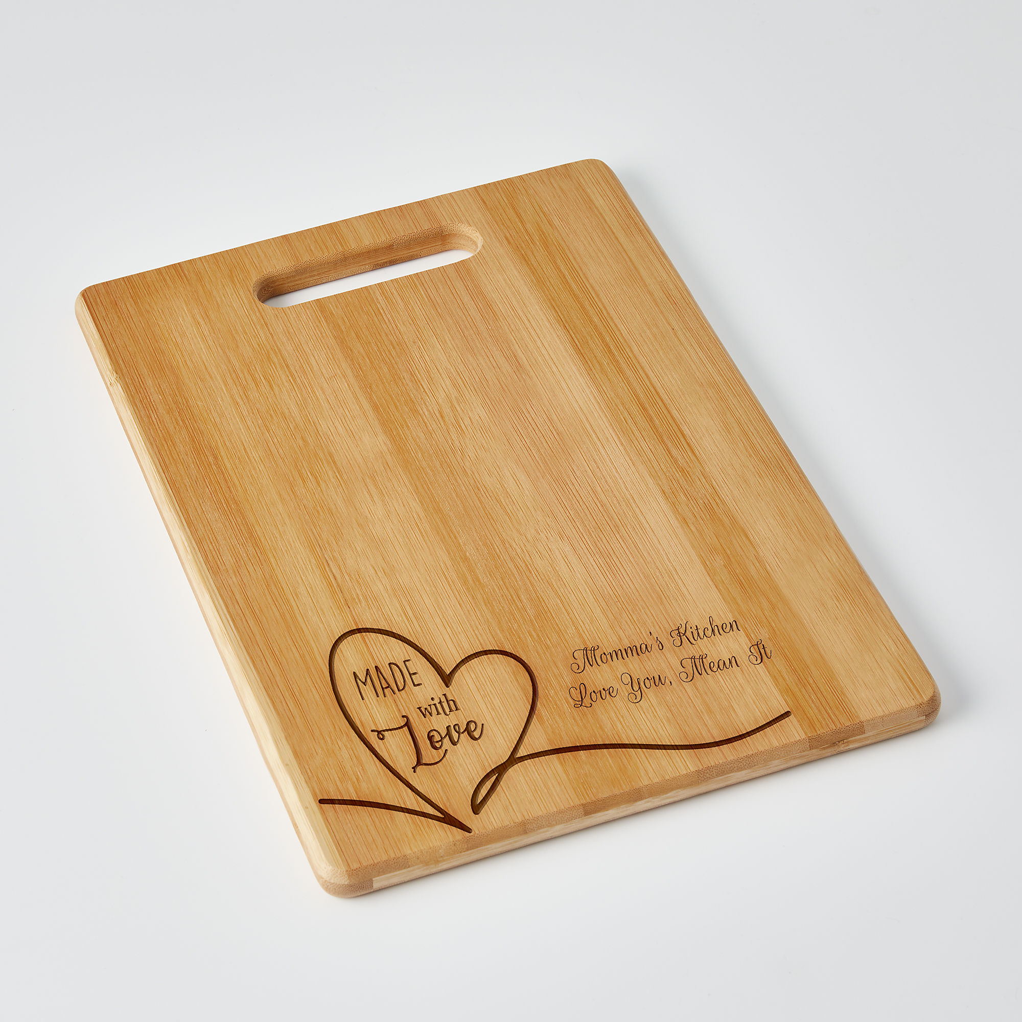 Anniversary Gift Bamboo Engraved Wedding Customizable Serving Tray 