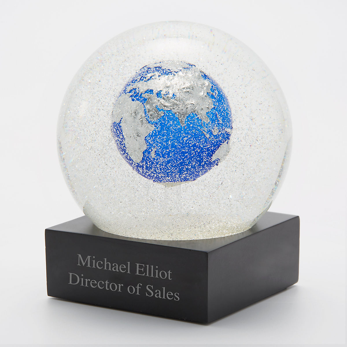Custom Personalised Baby Snow Globes in Pink or Blue Baby Globe Glitter Globe 
