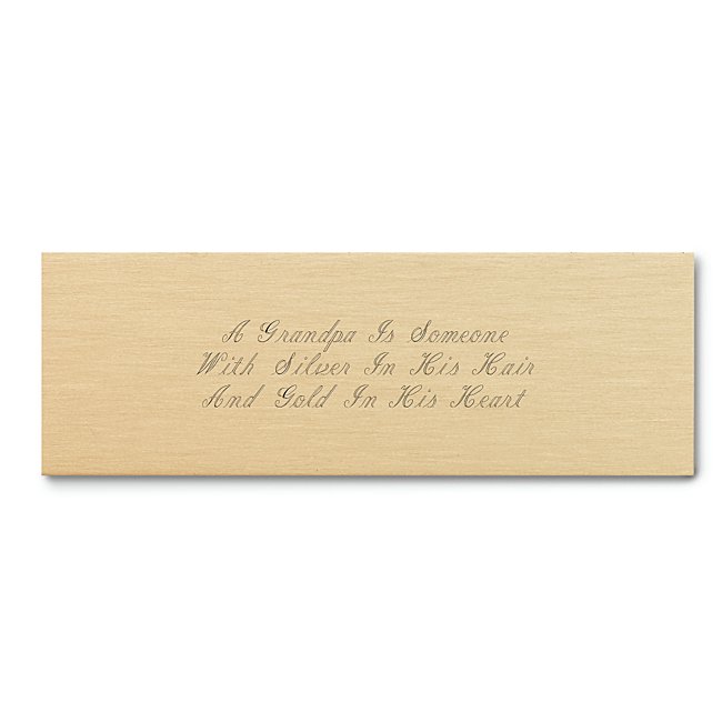 How do you create a gift that will never be forgotten? Start with this engraving plate, add a sentiment and you've made an instant keepsake.