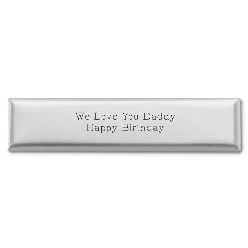 Image of 5/8" x 2 5/8" Silver Decorative Plate