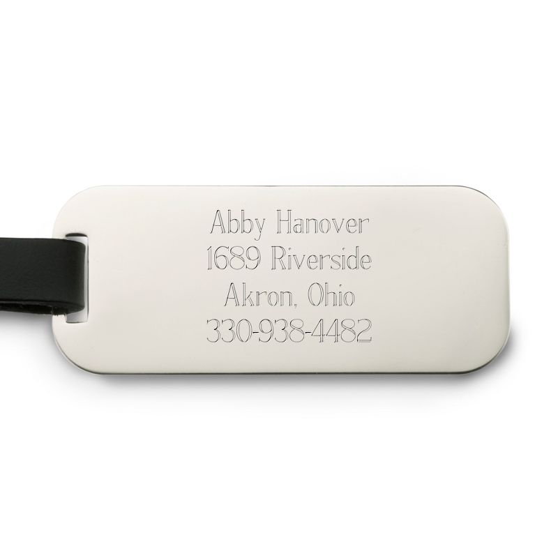 Image of Nickel Luggage Tag
