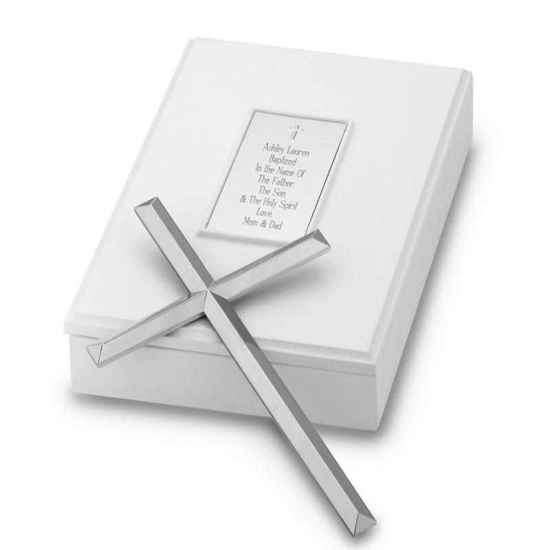 Image of Simple Cross in Keepsake Box