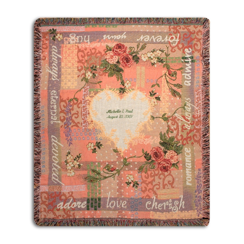 Image of Anniversary Heart Throw