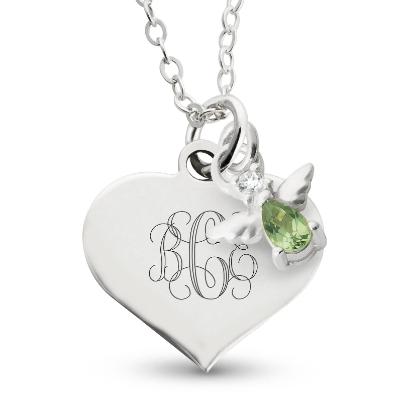 Image of Girls August Birthstone Necklace