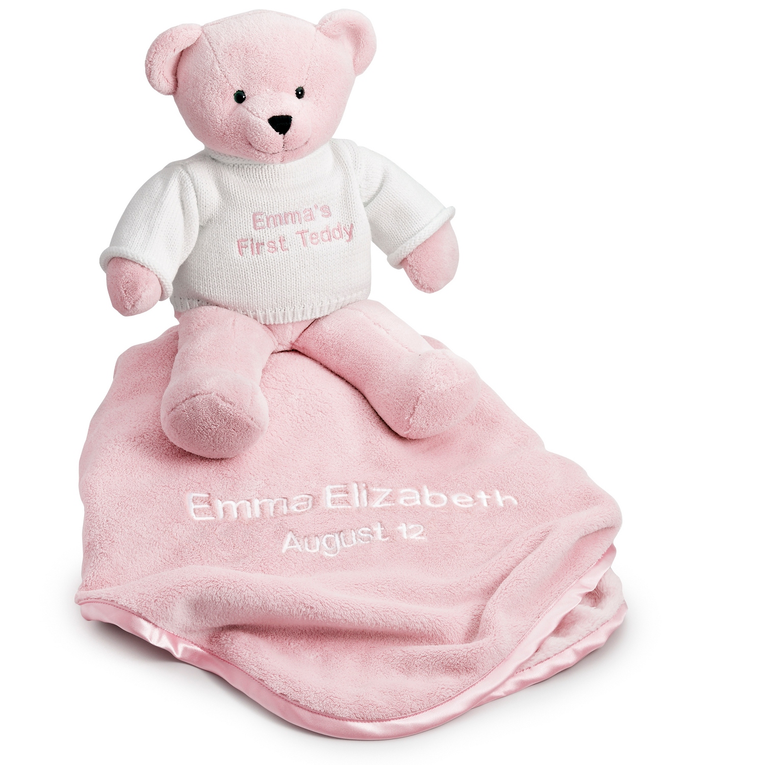 pink teddy blanket