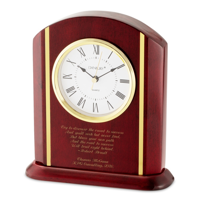 Image of High Gloss Mahogany Clock