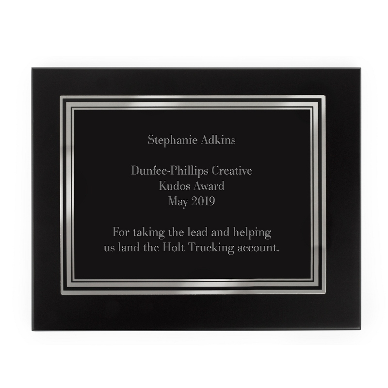 Image of 5x7 Matte Black Plaque