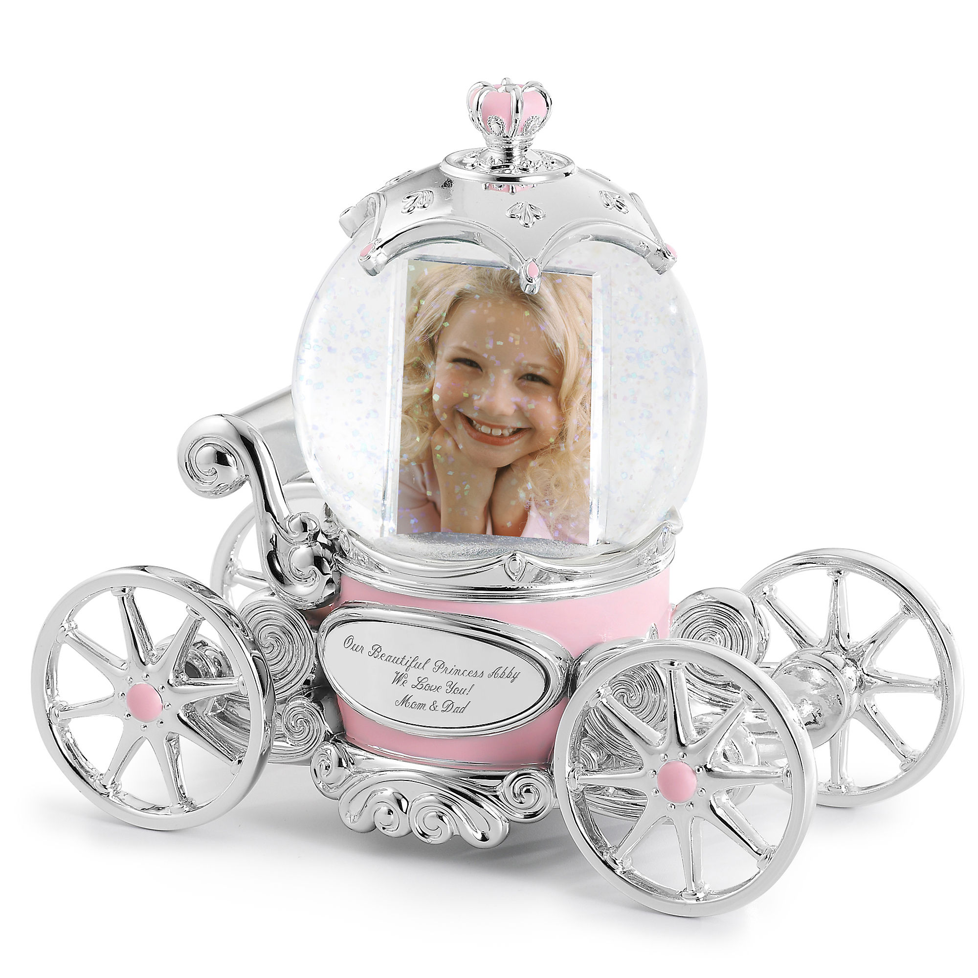 Personalized Princess Carriage Photo Frame Christmas Ornament  Birthday Gift 